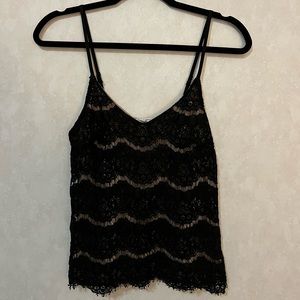 Small Black Lace Tank